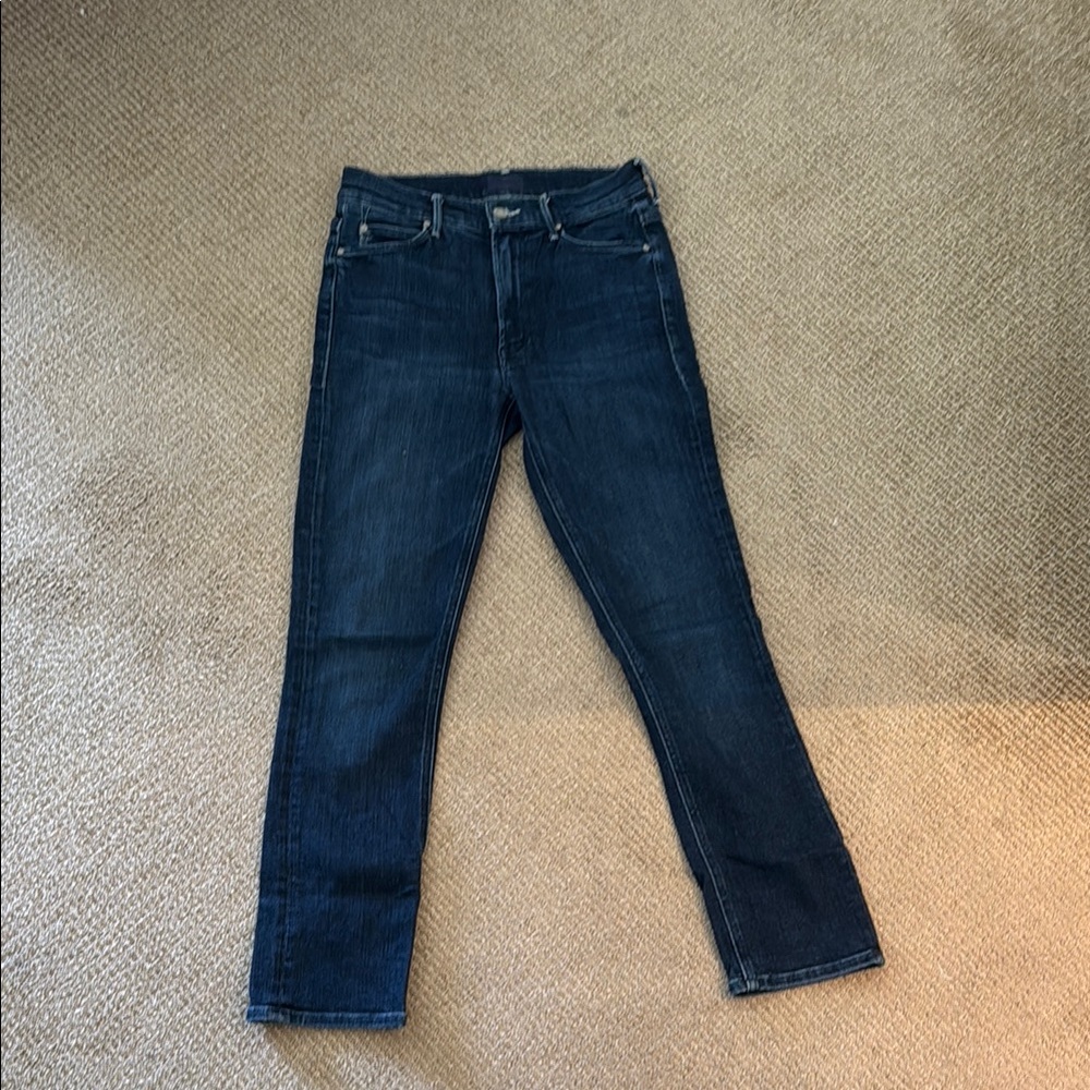 MOTHER Women's Straight Leg Jeans - Dark Blue